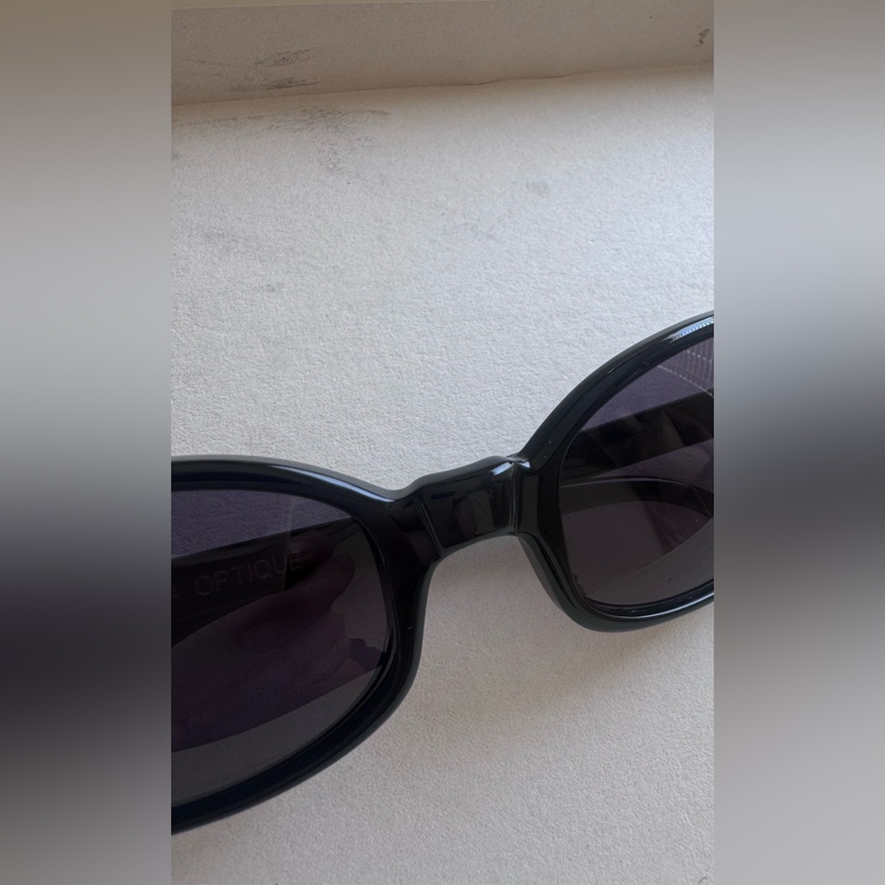 Selima Optique Carolyn Bessette Kennedy black Oval 90s Carolyn Sunglasses - Picture 5 of 13